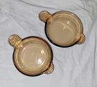 Vintage Corning Vision Ware Amber Glass Grab-It Bowl Bowls V-240-B Pyrex Lot