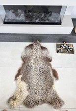  100 Natural Gotland Sheepskin Rug,sheepskin Pelt,Natural Color,Camel,Off White