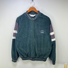 Vintage Christian Dior Velour Track Jacket 80s Large