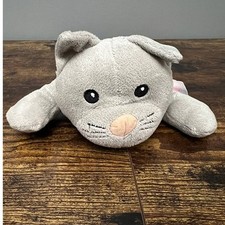 Melissa  Doug Laying Gray Kitty Cat Plush