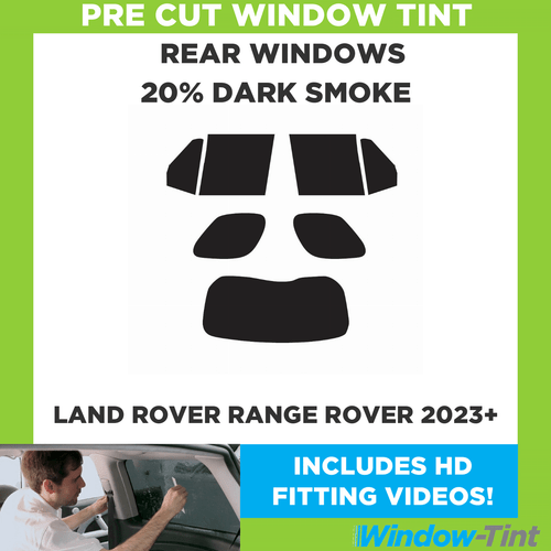 For Land Rover Range Rover 2023+ Pre Cut Window Tint Rear 20% Dark Smoke Film - Picture 1 of 9