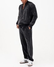 NWT Adidas Originals Men's SST Tracksuit Velour Jacket  Pant Black Size NWT