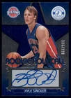2012-13 Certified #50 Kyle Singler Rookie Roll Call Autographs Blue #/199