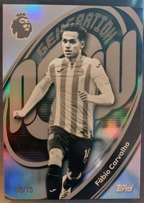 2025-26 Topps Premier League - Generation Now Fabio Carvalho Silver Foil /75