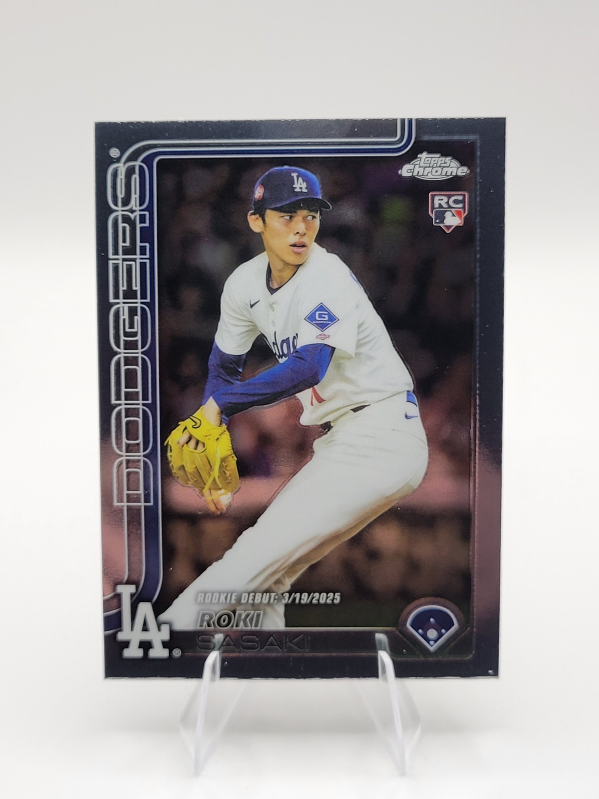 2025 Topps Chrome Update Roki Sasaki #USC73 Rookie Debut Los Angeles Dodgers RC