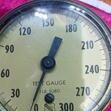 300 PSI Test Gauge Dial Air Pressure Gauge, Pressure Tester Gauge 0-300 PSI