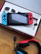 Nintendo Switch Console with Accessories, Boxed. Headphones. No charger lead