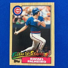 Rafael Palmeiro 1987 Topps Rookie Card #634 MLB Chicago Cubs. rookie card picture