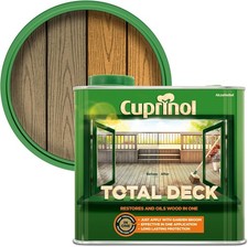 Cuprinol Total Deck Clear 2.5L Anti Slip Decking Oil Protector Exterior Wood