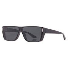 Saint Laurent Black Rectangular Unisex Sunglasses SL 757 001 64 SL 757 001 64