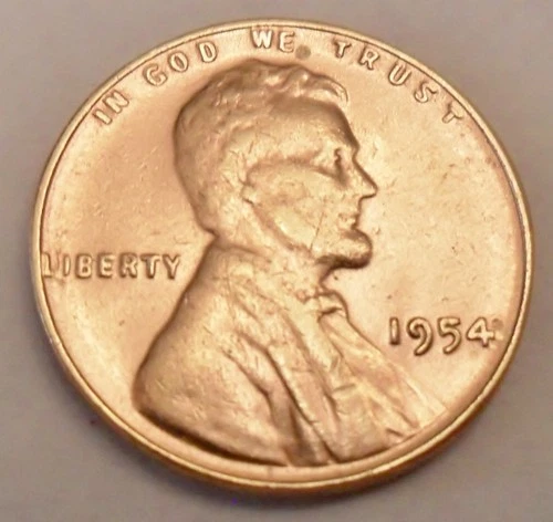 1954 P Lincoln Wheat Cent / Penny  CULL **FREE SHIPPING**