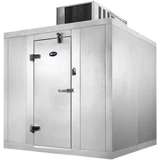 Amerikooler 6' x 10' Quick Ship Floorless Outdoor Walk-In Cooler w Refrigeration