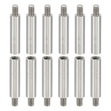 12pcs M4 Standoffs, M4 25+6mm Spacer Standoffs Steel 4mm ID 6mm OD