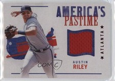 2022 Panini Chronicles America's Pastime Swatches Red Austin Riley #APS-AR 0v3r