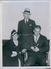 1938 Etta Matthews Eric Olson Girl And Alleged Abductor Police Lieute Photo 6x8