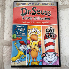 Dr. Seuss 3 DVD Collection Green Eggs & Ham The Lorax The Cat in the Hat