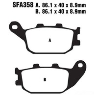 BremsbeläGe Hinten EBC FüR Honda NSS 250 Jazz ES Bj. 2001-2004
