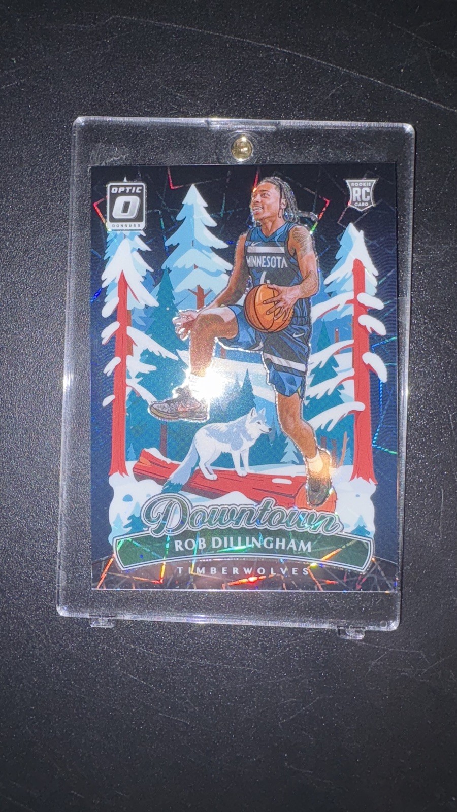 2024-25 Panini Donruss Optic Rob Dillingham Downtown Case Hit SSP Timberwolves