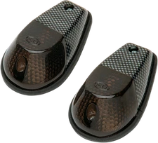 K&S TECHNOLOGIES 25-8026 Flush Mount Marker Lights - Carbon/Smoke