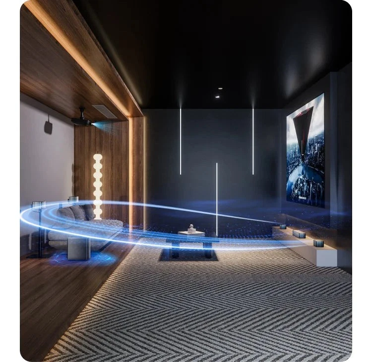 Ultimea Poseidon D80 Soundbar-7.1-Kanal-Subwoofer-Lautsprecher-Kit, Dolby Atmos - Bild 4 von 4