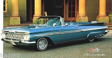 1959 Chevy Impala Spec Sheet Brochure Catalog 1959 Chevy Impala Spec Sheet Brochure Catalog