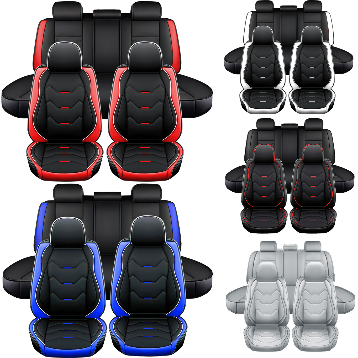 For Lexus Car Seat Covers Premium Leather Full Set 5Seat Front Rear