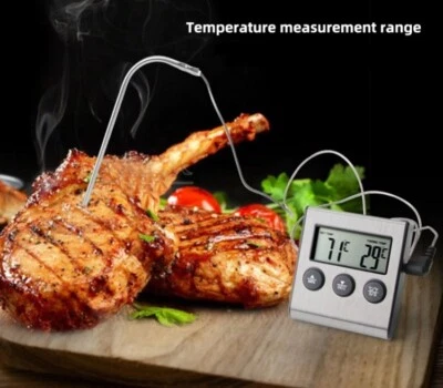 SUNLUX TERMOMETRO E TIMER DIGITALE A SONDA X CARNI PROGRAMMABILE - FORNO E BARBECUE