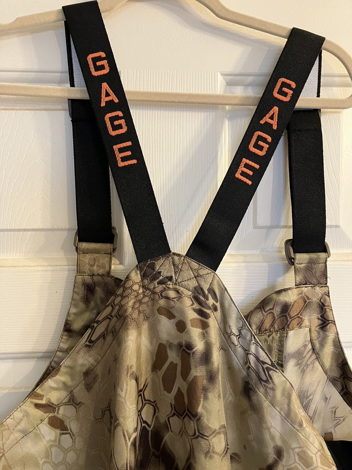 Gage Technical Gear Fishing Bib Camo Grundens USA Size XL New Without