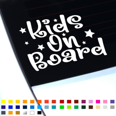 Kinder an Bord Auto Aufkleber Sticker, Kind Baby an Bord Auto Sicherheit Warnschild