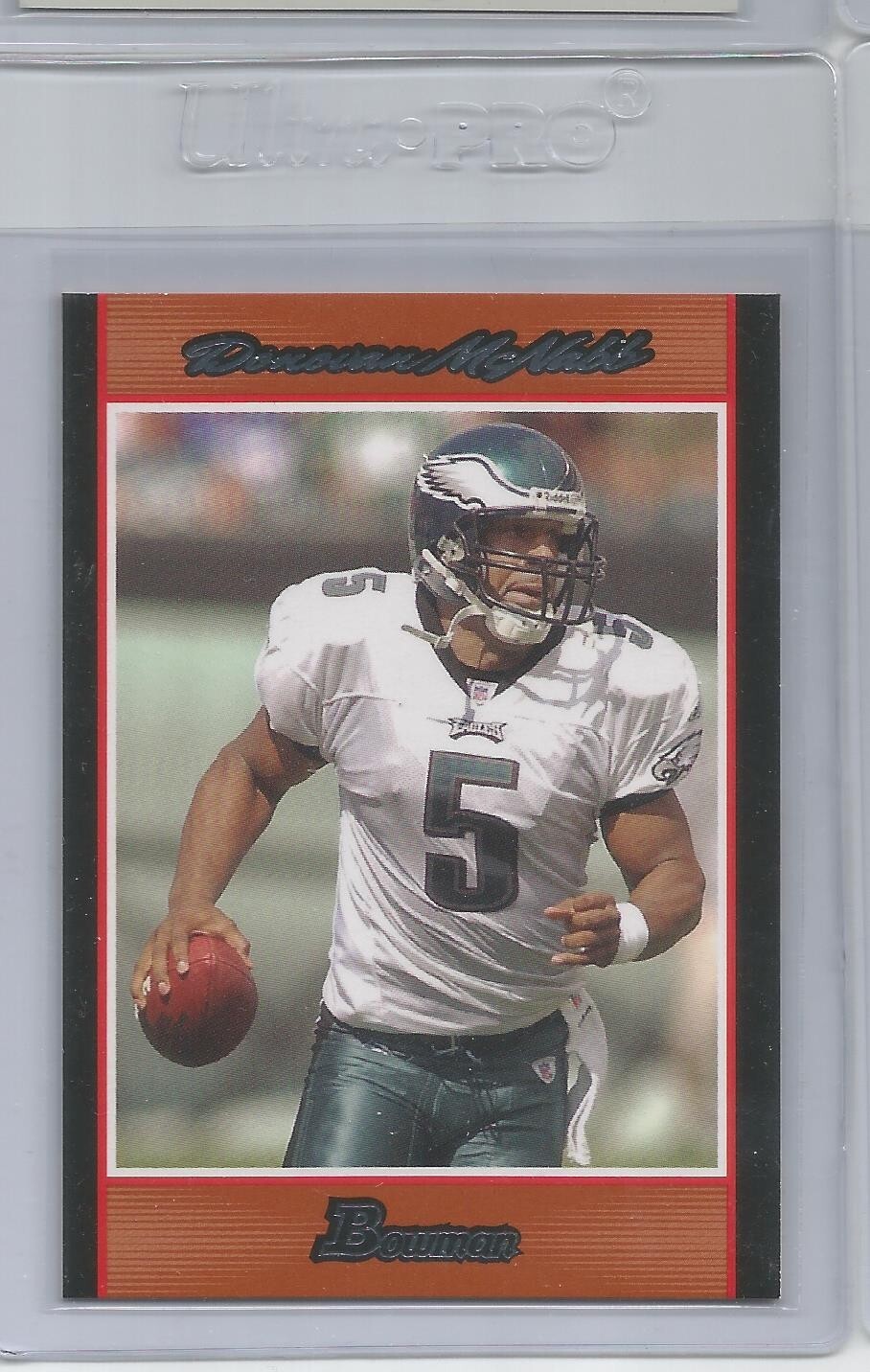 2007 BOWMAN DONOVAN McNABB ORANGE PARALLEL #18 EAGLES /250