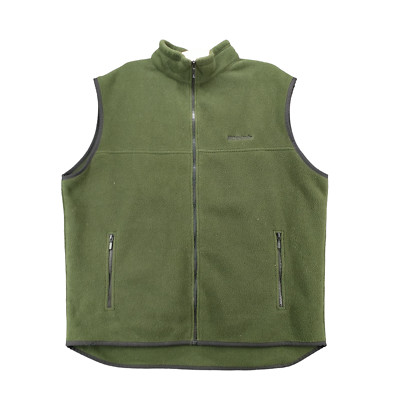 Altica Men's Kathmandu Zip Up Fleece Vest Green XL Mock Neck Zipped Pockets