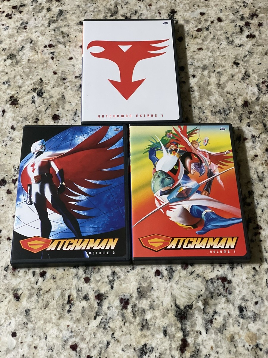 Gatchaman Vol 1-2 + Extras 1 DVD Lot Japanese Anime Alex Ross