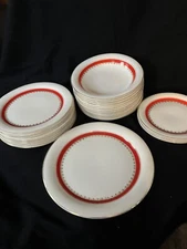 Homer Laughlin-Eggshell-2 Dinner, 8 Salad, 4 Bread Plates & 12 Bowls