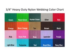 3/4 inch Heavy Duty Nylon Webbing - .75 inch Nylon, Strap, Strapping - 5 yards