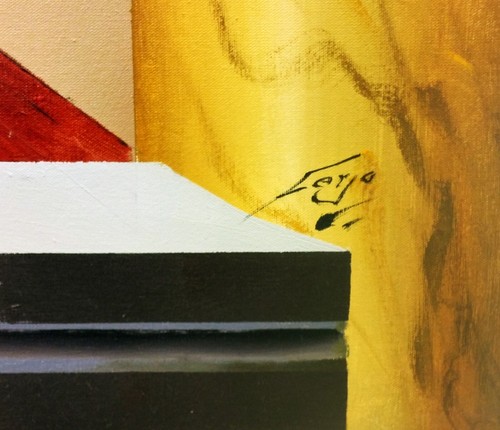Ferjo "Mother (Homage To Whistler)" | Huge Oil Painting on Canvas | 69.5 x 85" - Picture 2 of 3