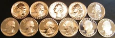 1968-1979 S Washington Quarter Gem Proof Run 11 Coin Set US Mint Lot