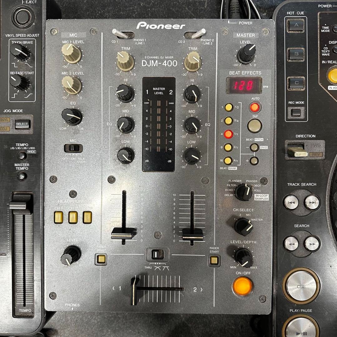DJ機材 CDJ-1000MK2 DJM-400 cdj 1000mk2 DJM 400 CDJ-1000MK2