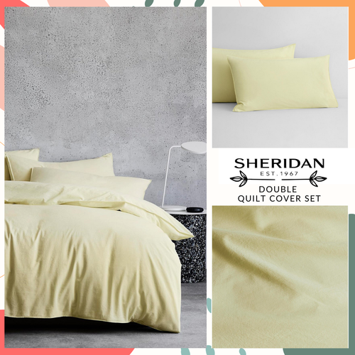 SHERIDAN Double Quilt Cover Set Quilt Cover 100 Organic Cotton
