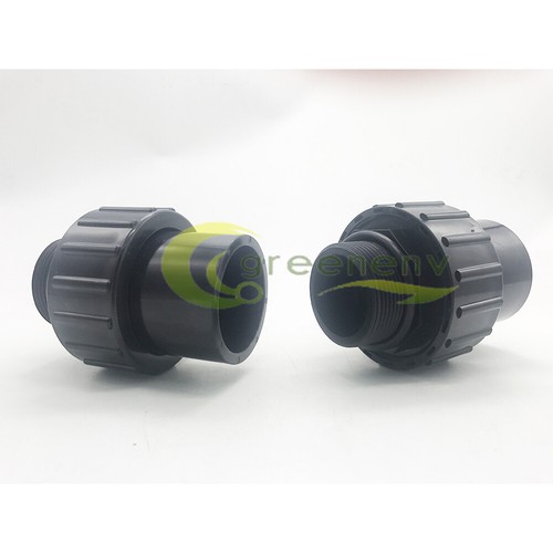 2 Union Plumbing Joints 1.5" NPT x 1.5" Swimming Pool Spa Pump Slip Fitting CPVC - Picture 8 of 9