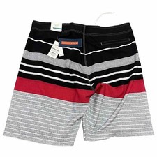 New Old Navy Stripe Beach Board Swim Hybrid UPF 40 Sun Block Flex Short-40-1327