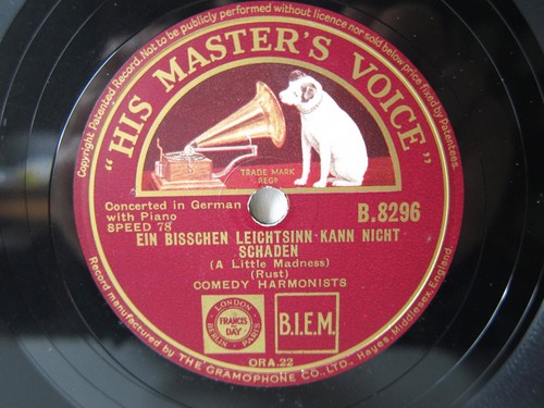 78rpm COMEDIAN HARMONISTS - WENN DIE SONJA RUSSISCH TANZT ! TOP ZUSTAND! - Picture 2 of 2