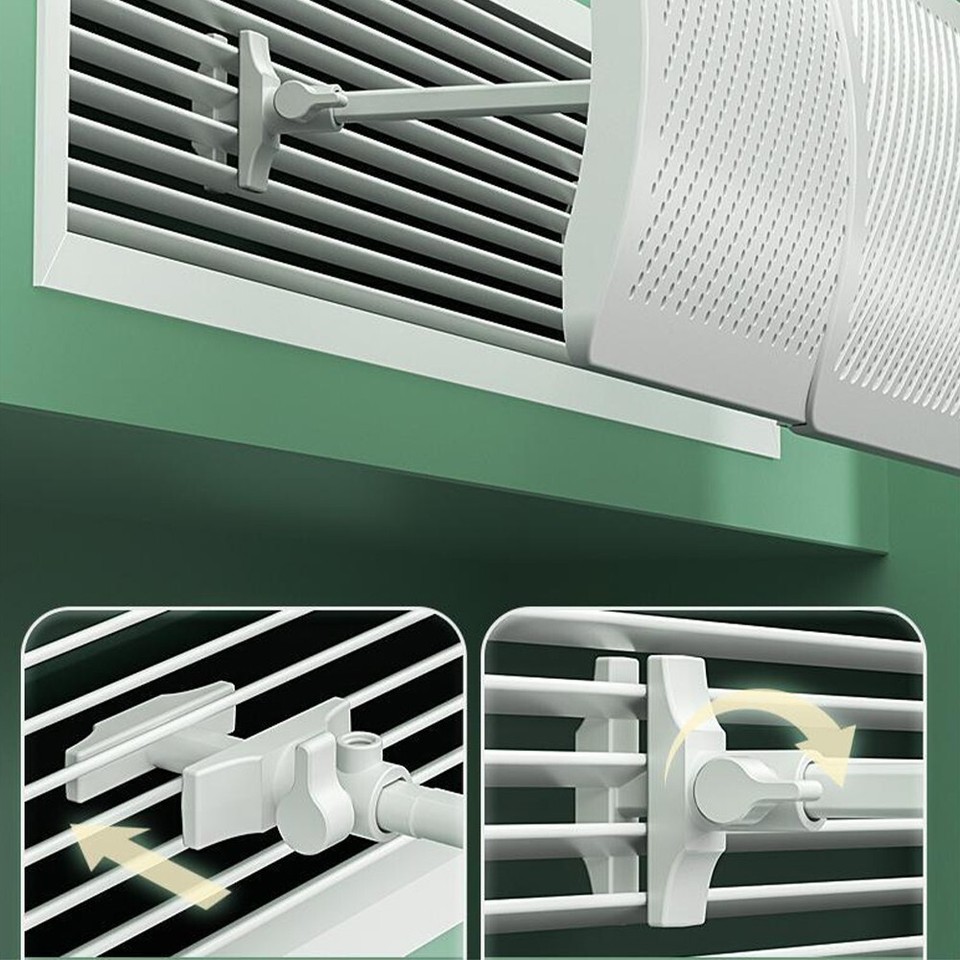 AC Air Deflector for Central AC Vents Cleaner and Healthier Indoor Air