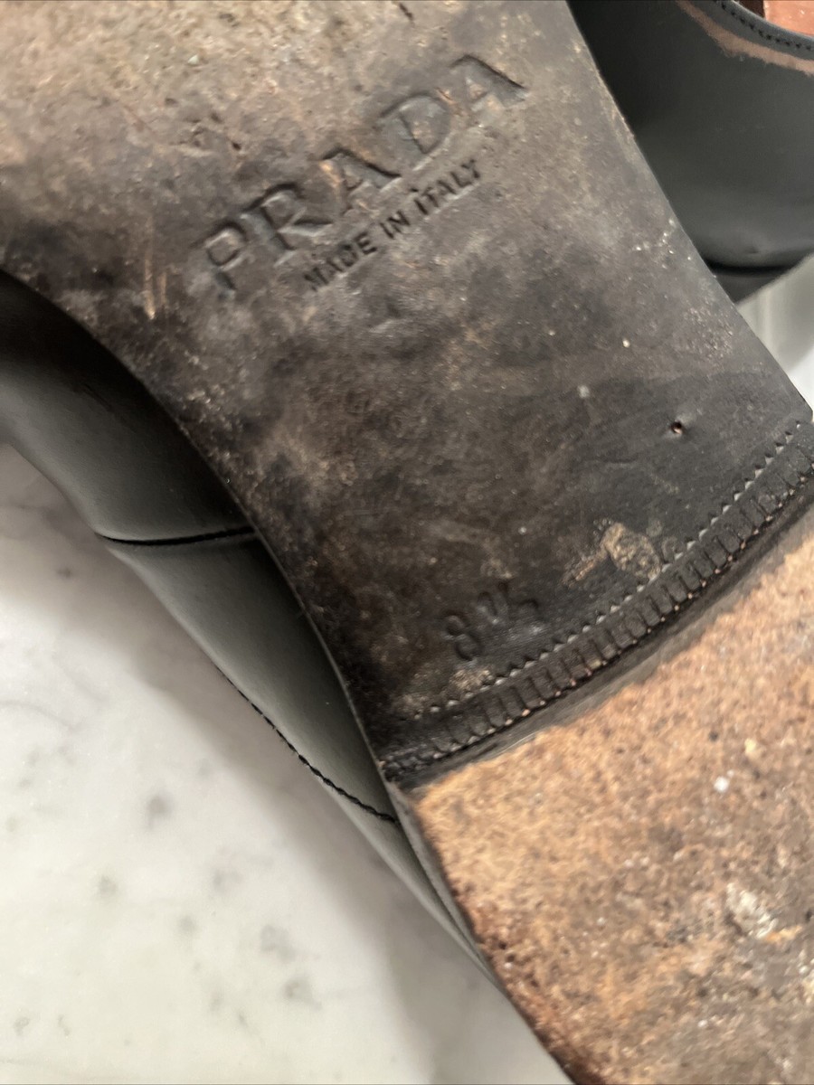 Prada Distressed Toe Derbies AW07 Runway Leather Lace Oxford Prada Distressed Toe Derbies AW07 Runway Leather Lace Oxford