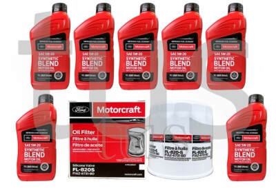 Genuine Motorcraft Oil Change kit for 2005 Ford F450 Super Duty 6.8L V10 SAE5w20