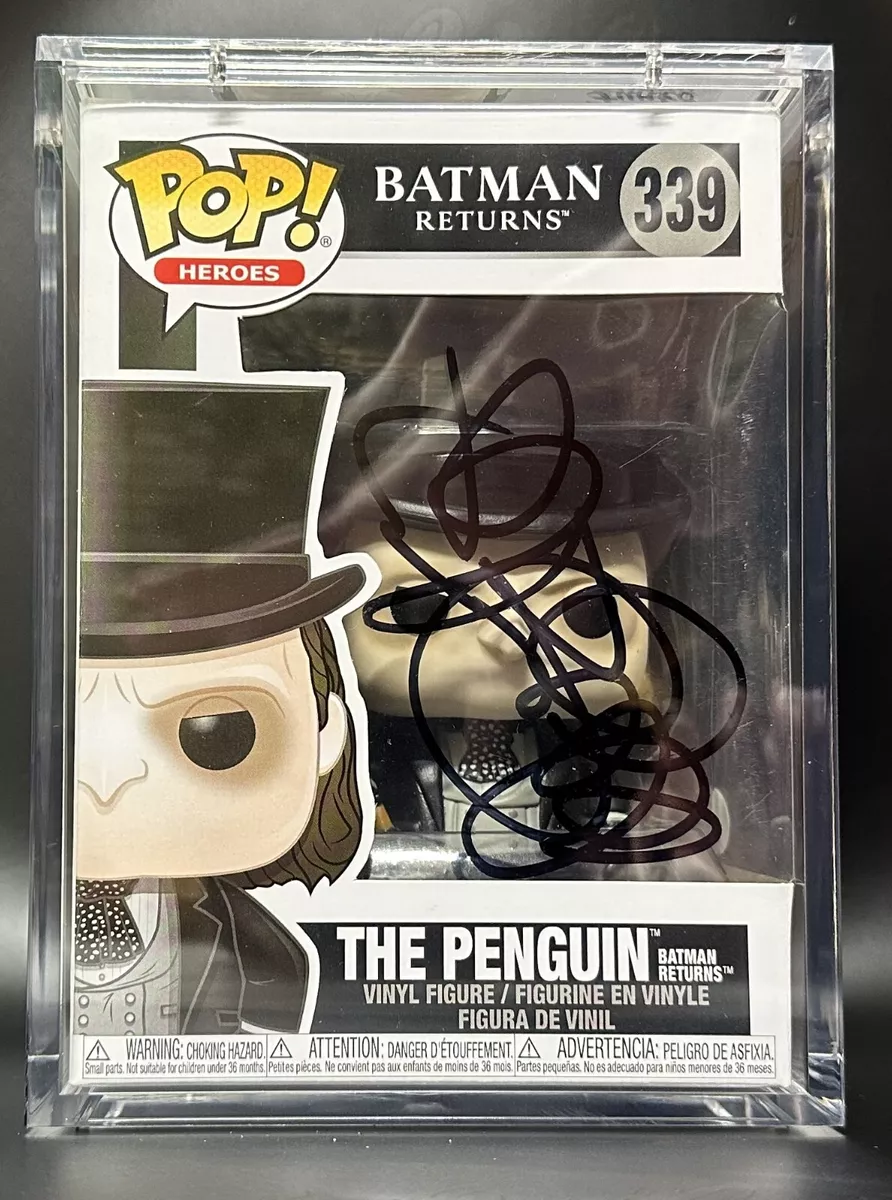 DANNY DEVITO SIGNED BATMAN RETURNS THE PENGUIN FUNKO POP AUTOGRAPH JSA HARD  CASE