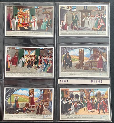 6 ITALIENISCHE CHROM NUMMER S1762 LA ILE DE JORIO 1961