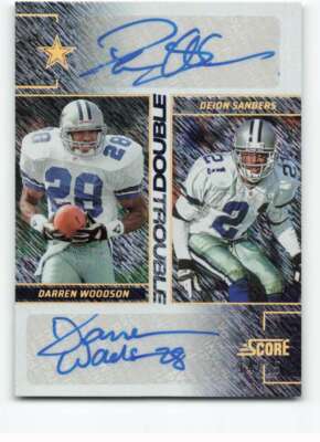 2024 Score Double Trouble Ground Zero #15 Darren Woodson/Deion Sanders NM-MT /25