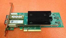 Dell QLogic QLE2772 Dual Port 32Gb FC SFP+ Host Bus Adapter HBA K6M2F + 2x SFPs