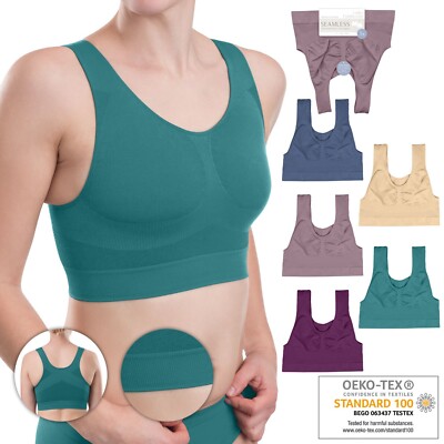 Damen Formbustier Sport Bra Seamless  8C5