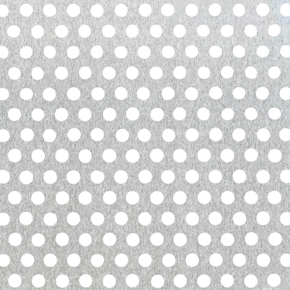 Alberts Lochblech, ALU, blank, 2/4, 250x500x0,8 Alberts Aluminium